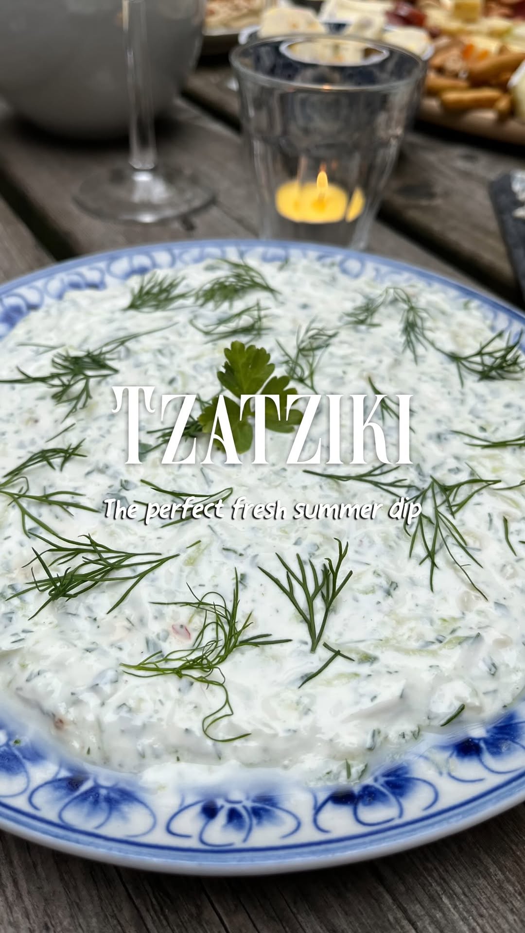 Tzatziki dip met komkommer en Griekse yoghurt