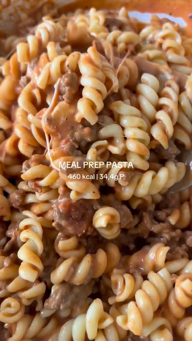 Meal Prep Pasta met kip-rundergehakt