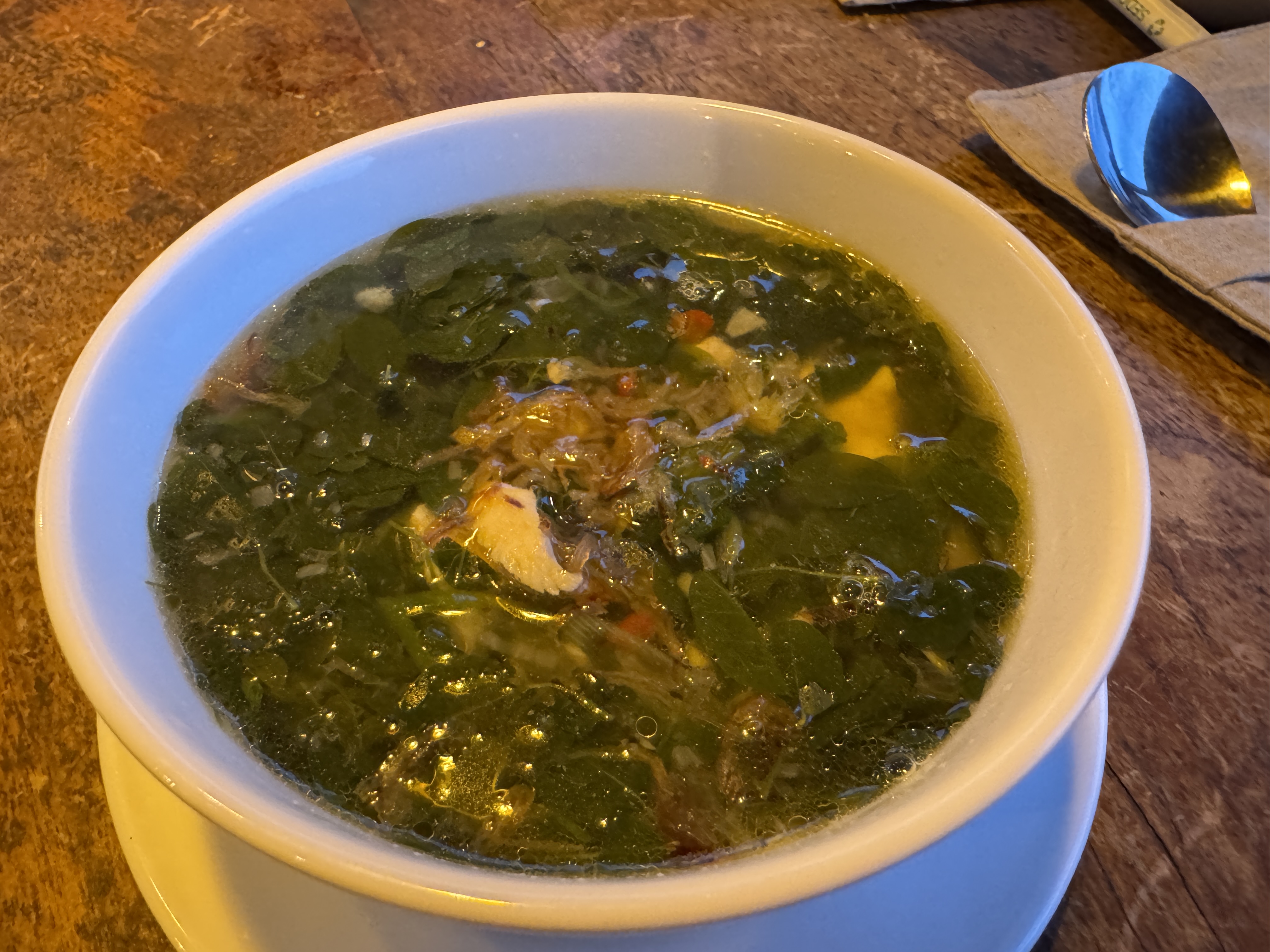 Moringa soep met kip