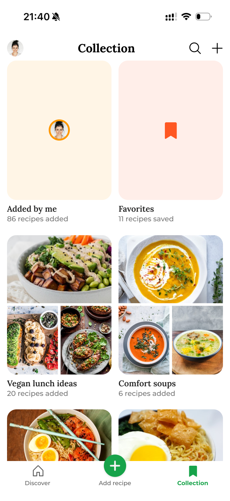 Bonchef collection screen