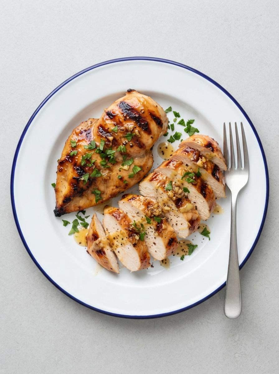 Eiwitrijke kipfilet met honing-mosterd marinade