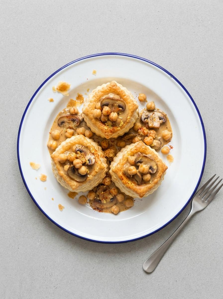 Vegan pasteitjes met ragout