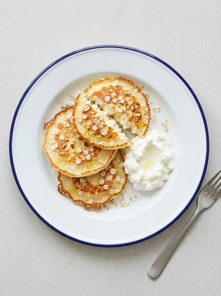 Eiwitrijke hüttenkäse pannenkoekjes