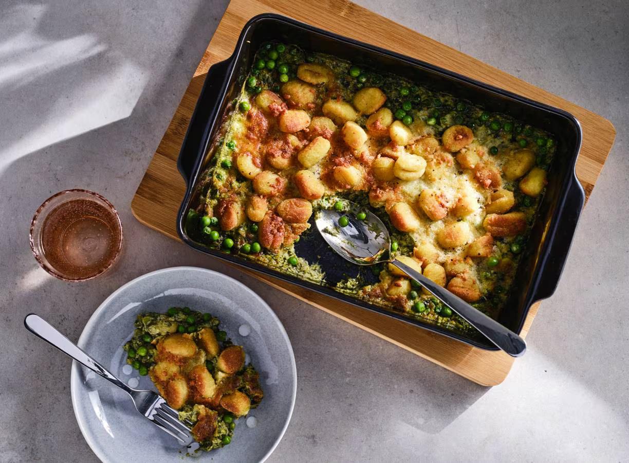 Gnocchi Ovenschotel met Spinazie en Mozzarella