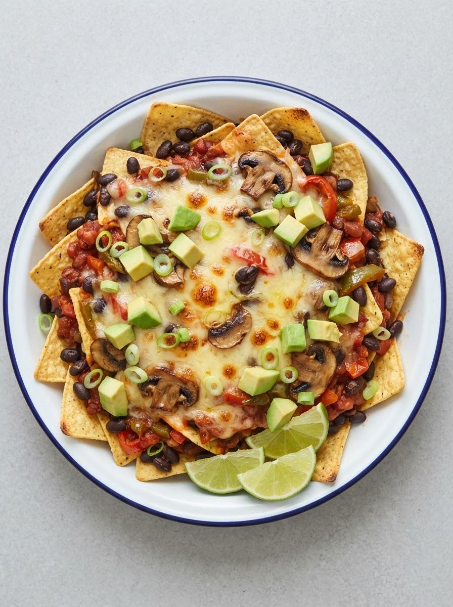 Vegetarische nachoschotel