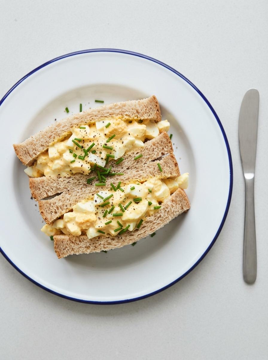 Eiwitrijke tamago sando met Griekse yoghurt