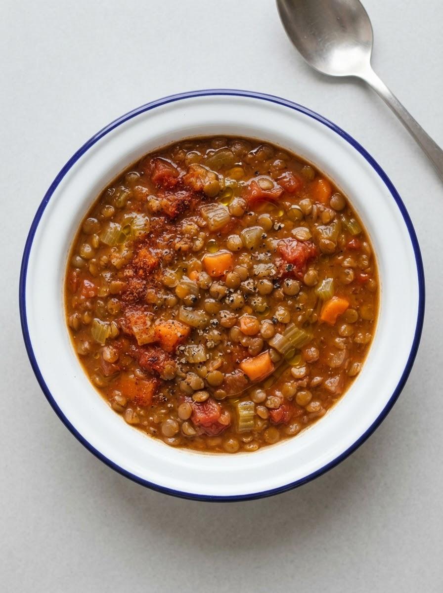 Vegan linzensoep