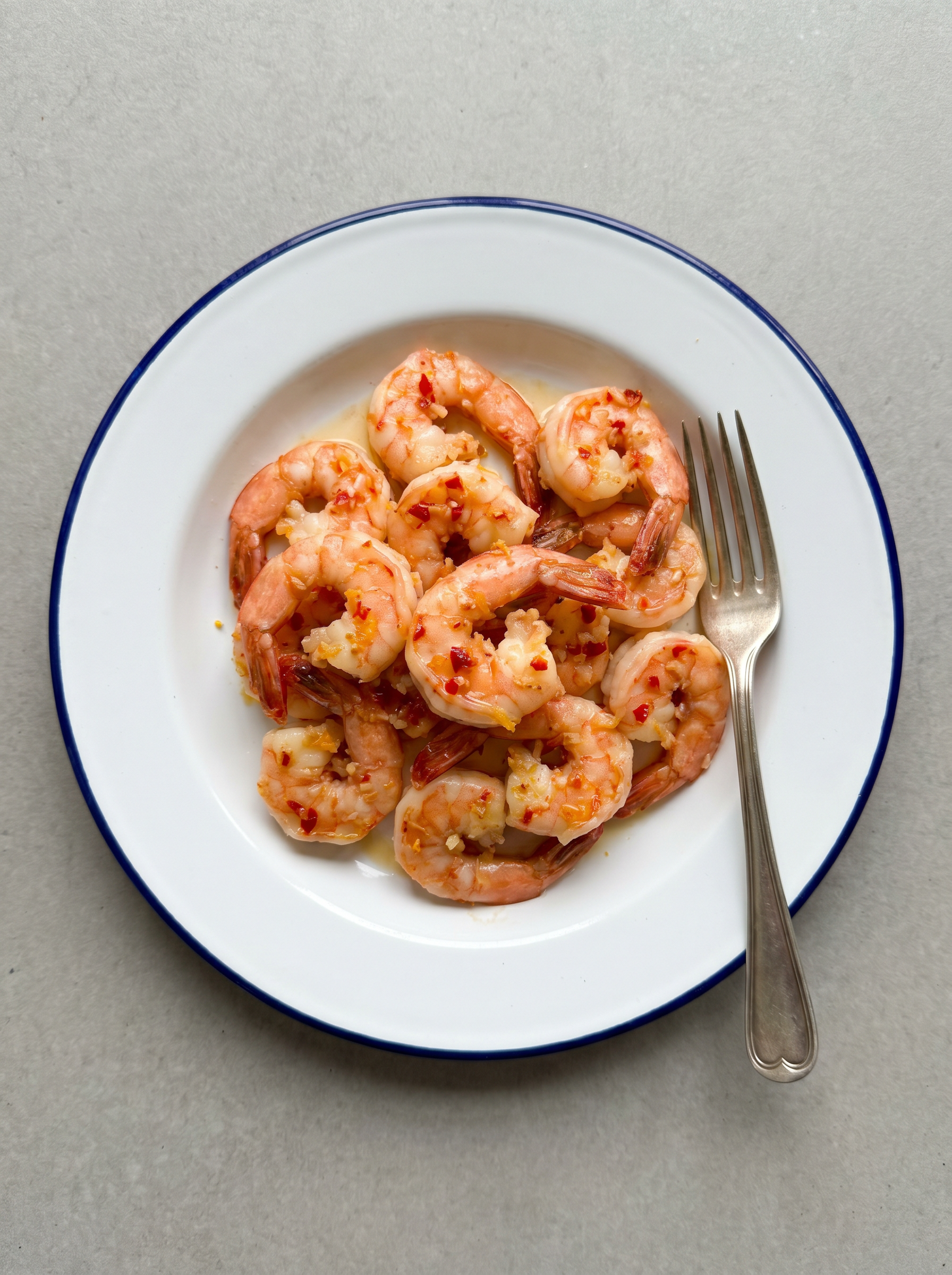 Airfryer garnalen met chili