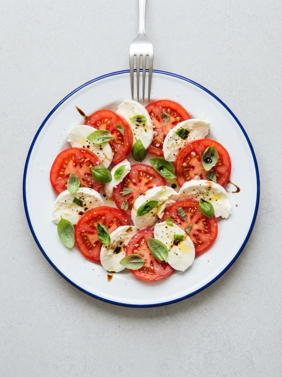 Vegan caprese met eigen mozzarella