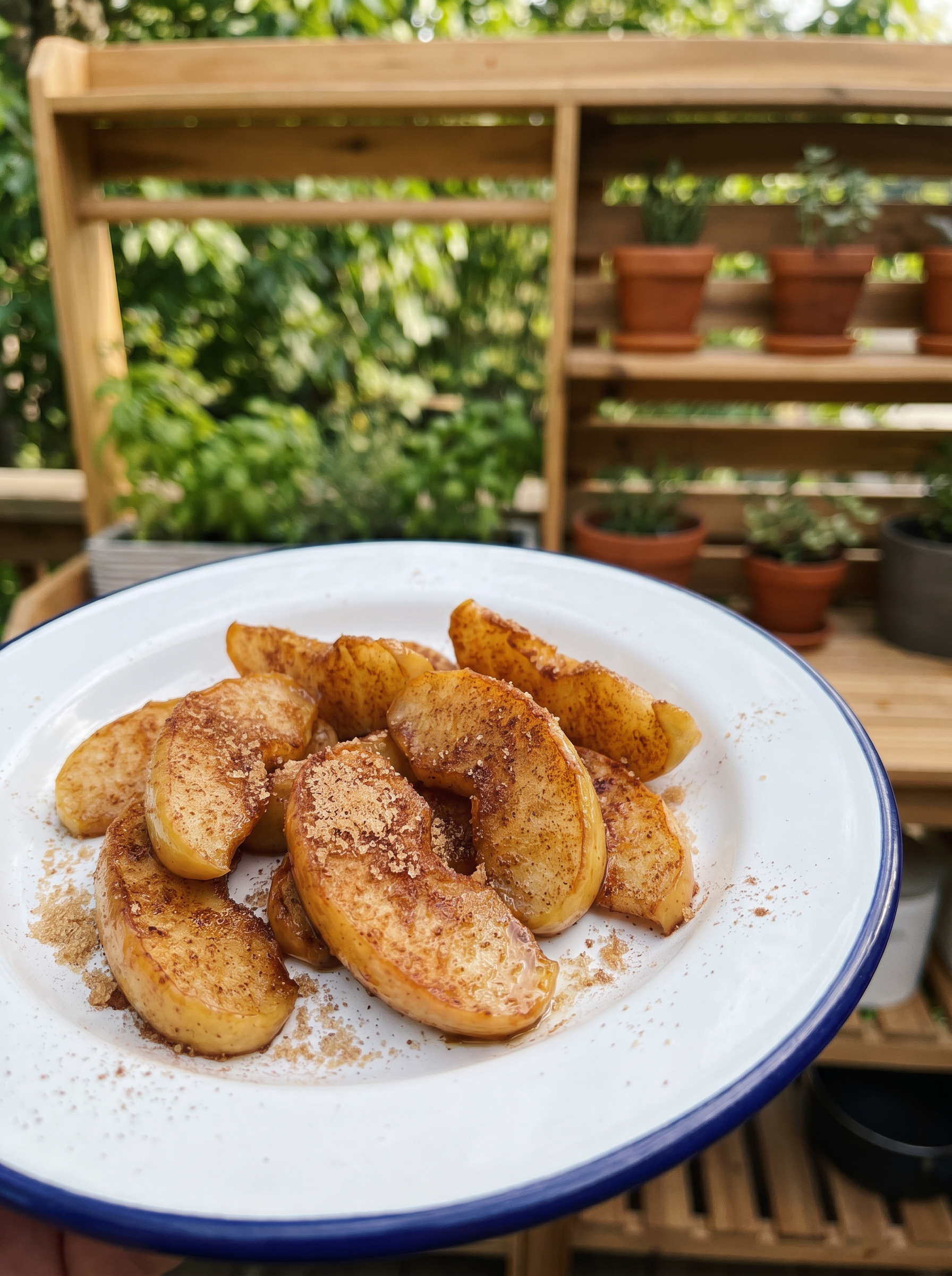 Appelpartjes met kaneel uit de airfryer