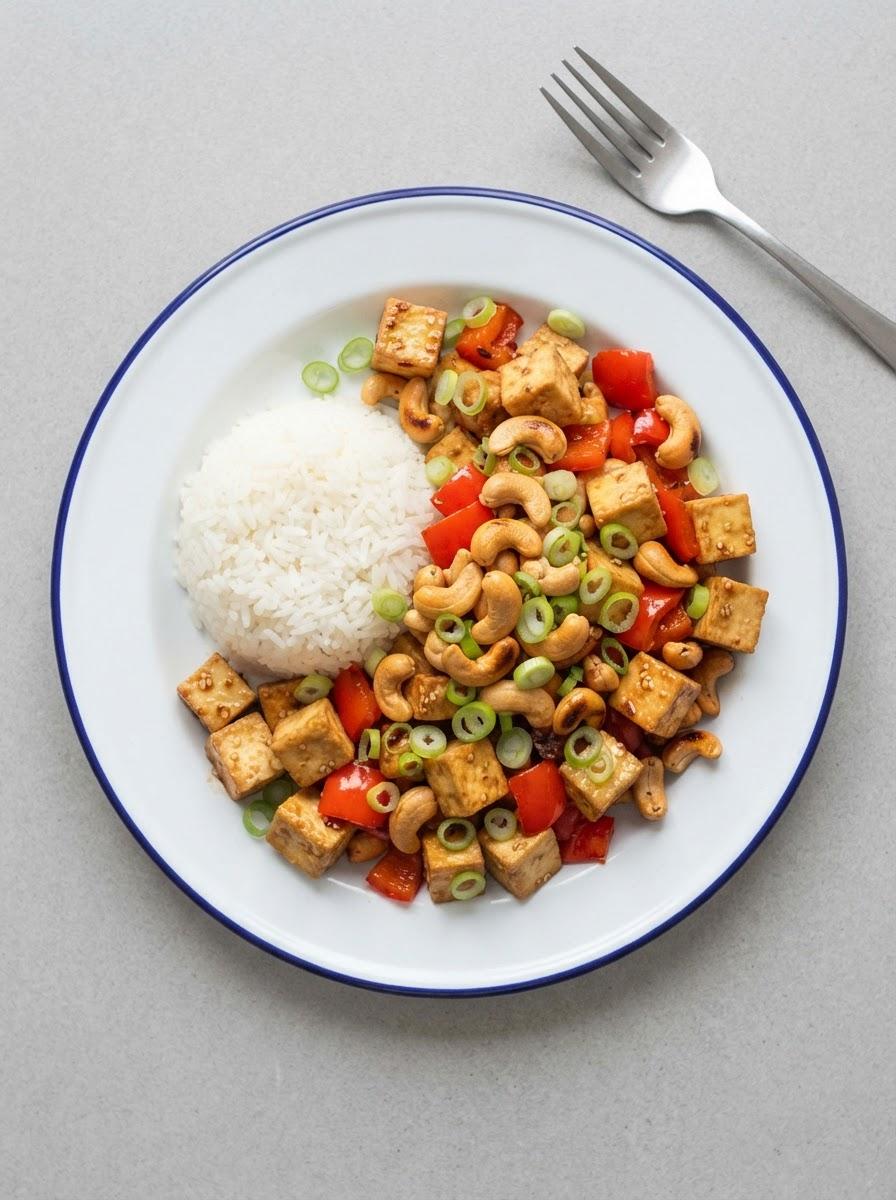 Vegetarische kip met cashewnoten