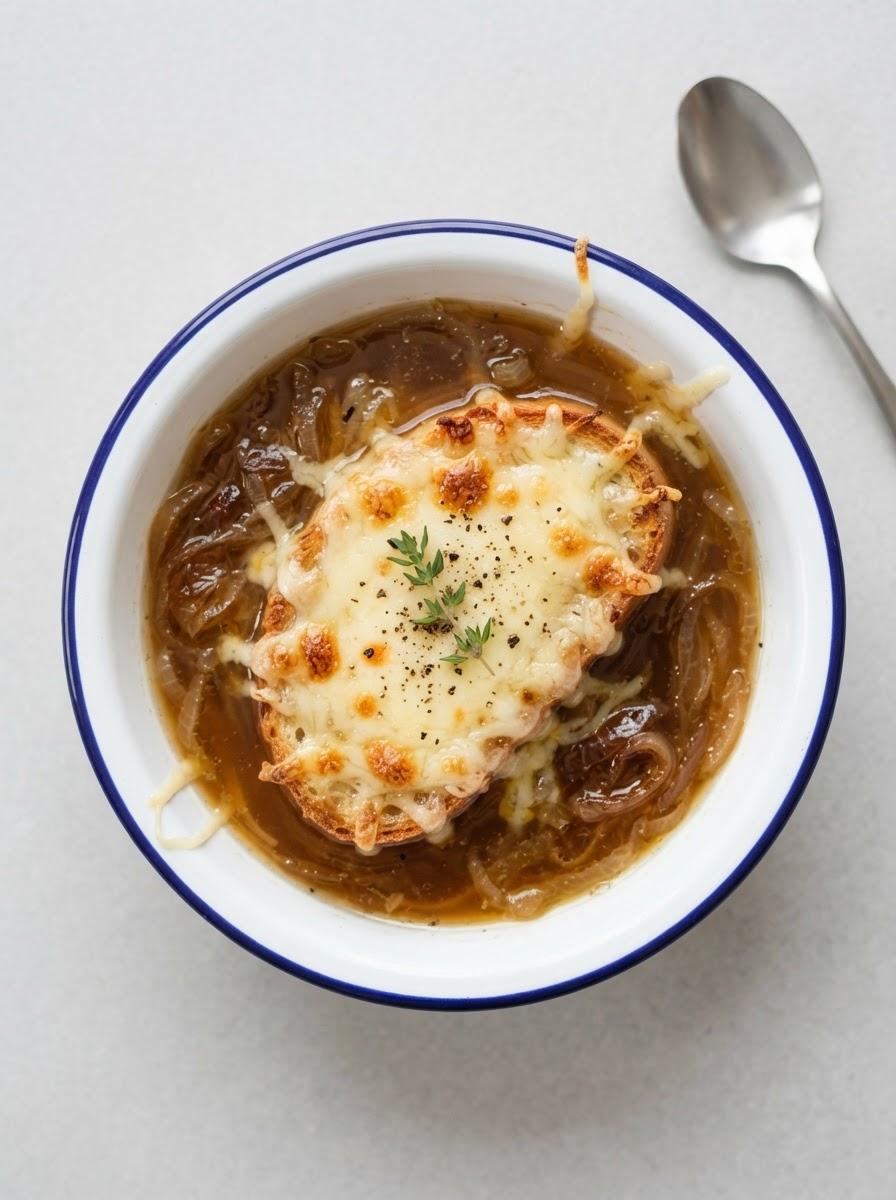 Vegetarische uiensoep