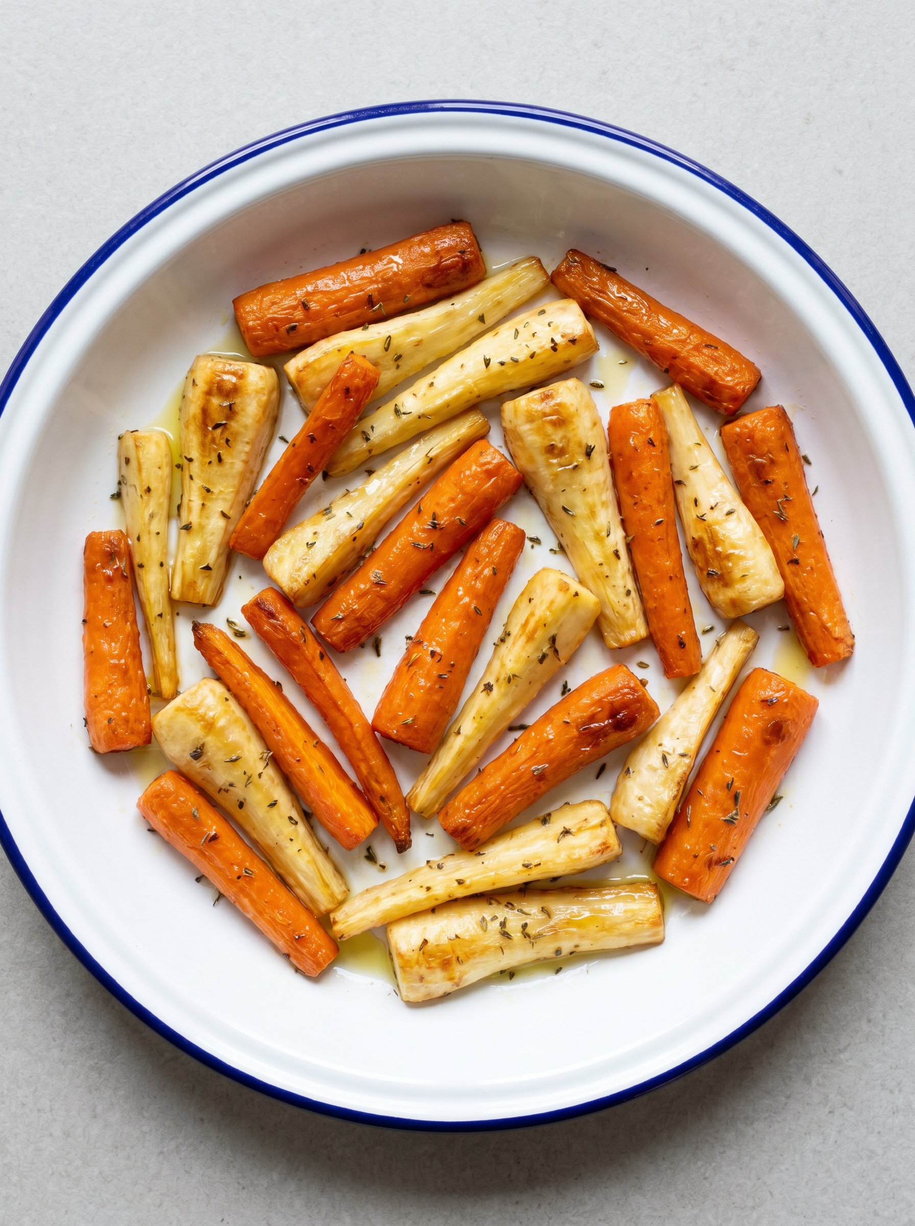Worteltjes en pastinaak traybake airfryer