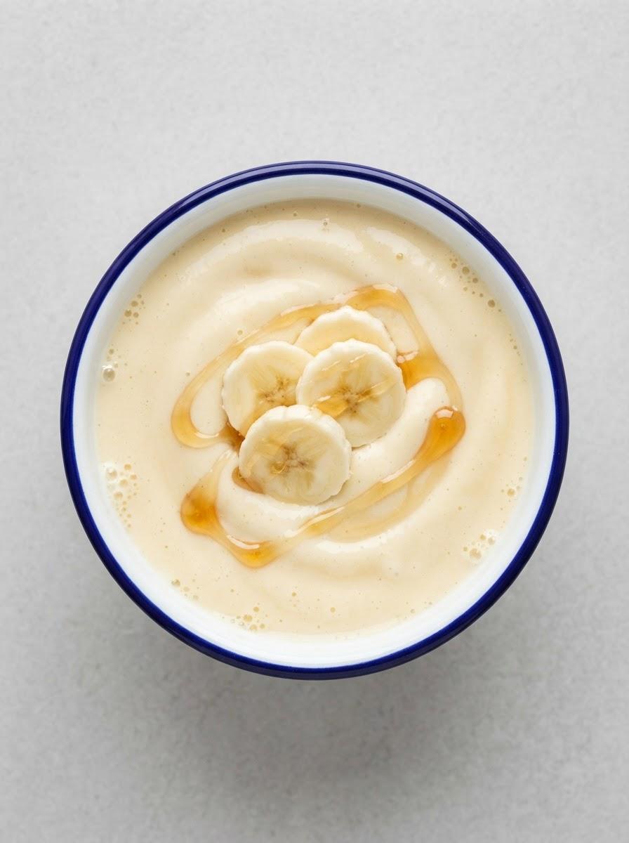 Eiwitrijke milkshake met vanille en banaan
