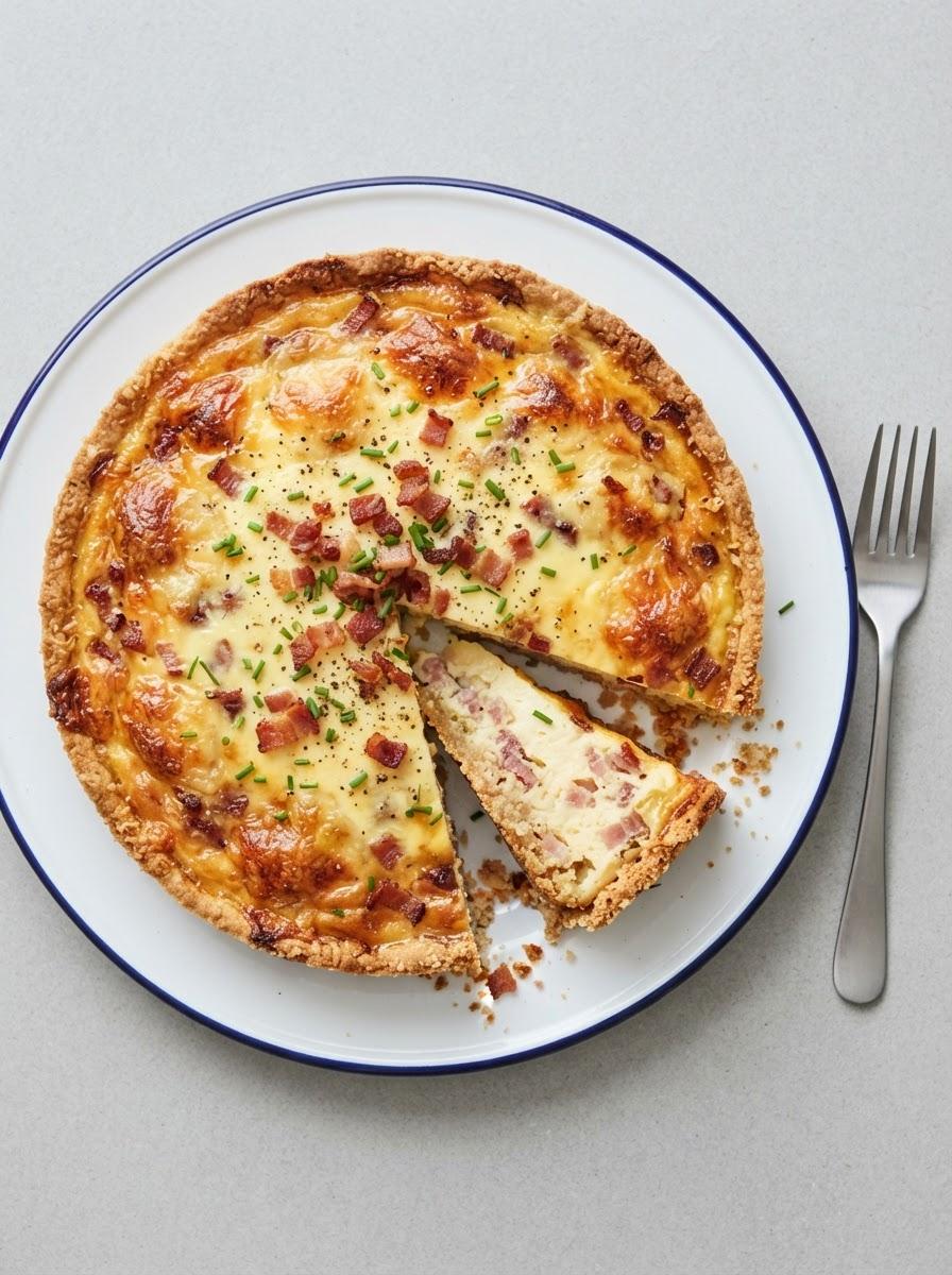Koolhydraatarme quiche lorraine