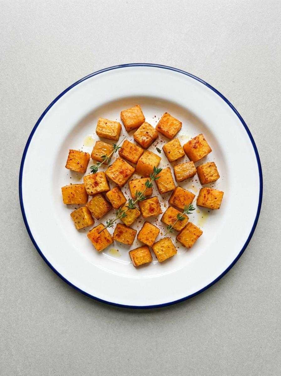 Airfryer Butternut Pompoenblokjes
