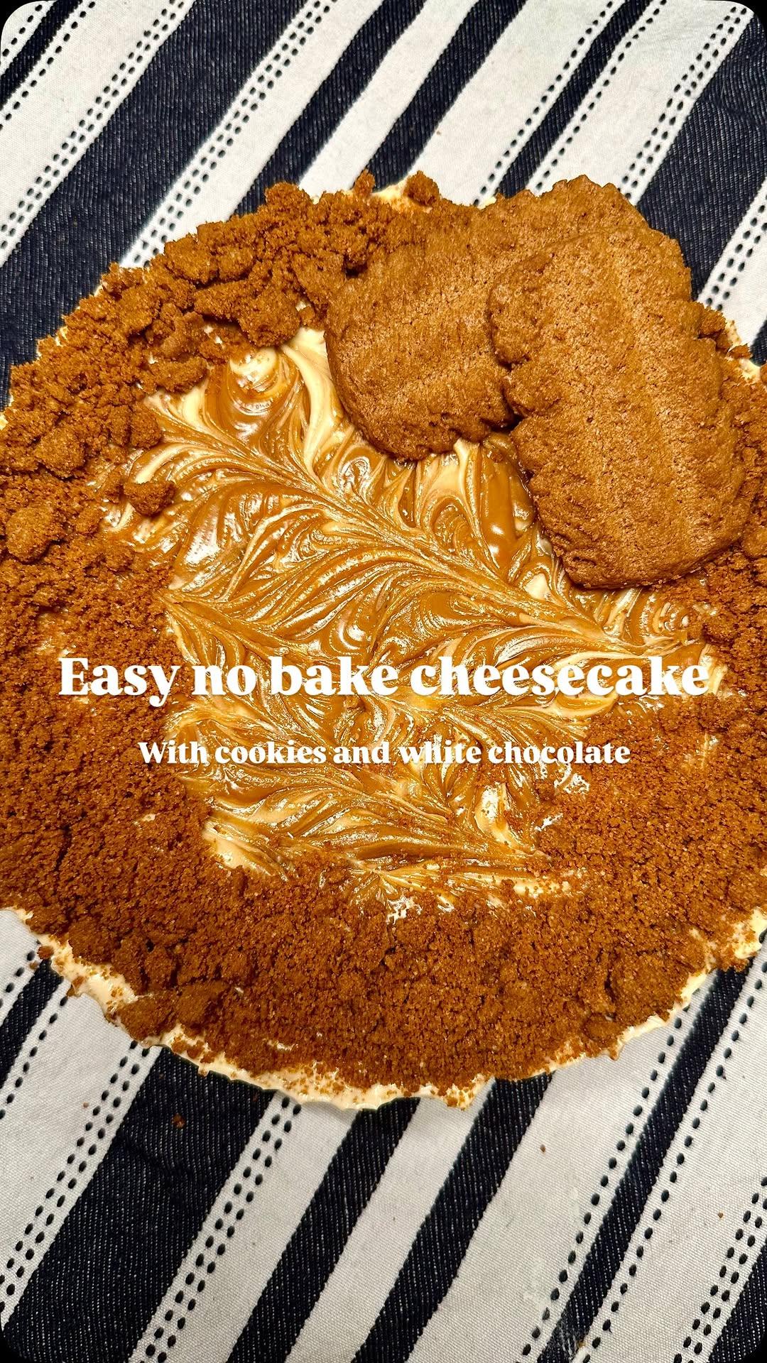 No-bake cheesecake met Bastogne en witte chocolade