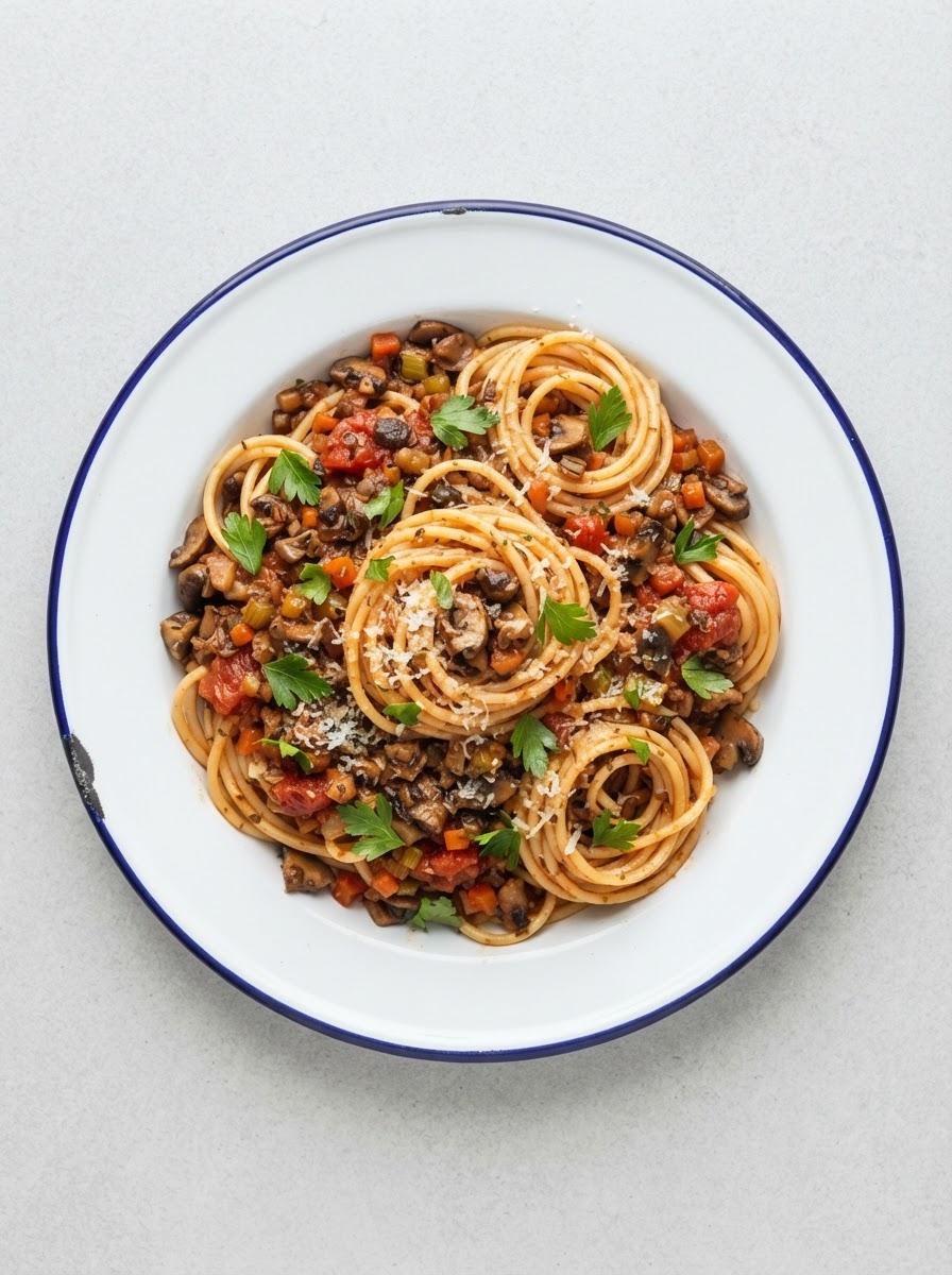 Vegetarische spaghetti bolognese