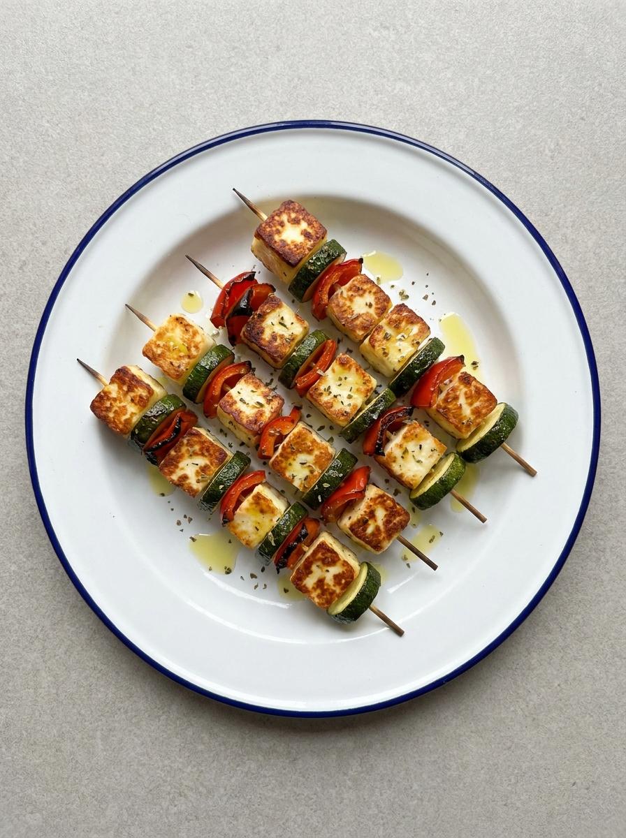 Airfryer halloumi spiesjes