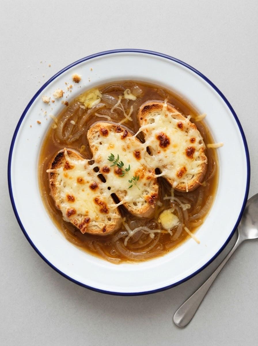 Vegetarische uiensoep