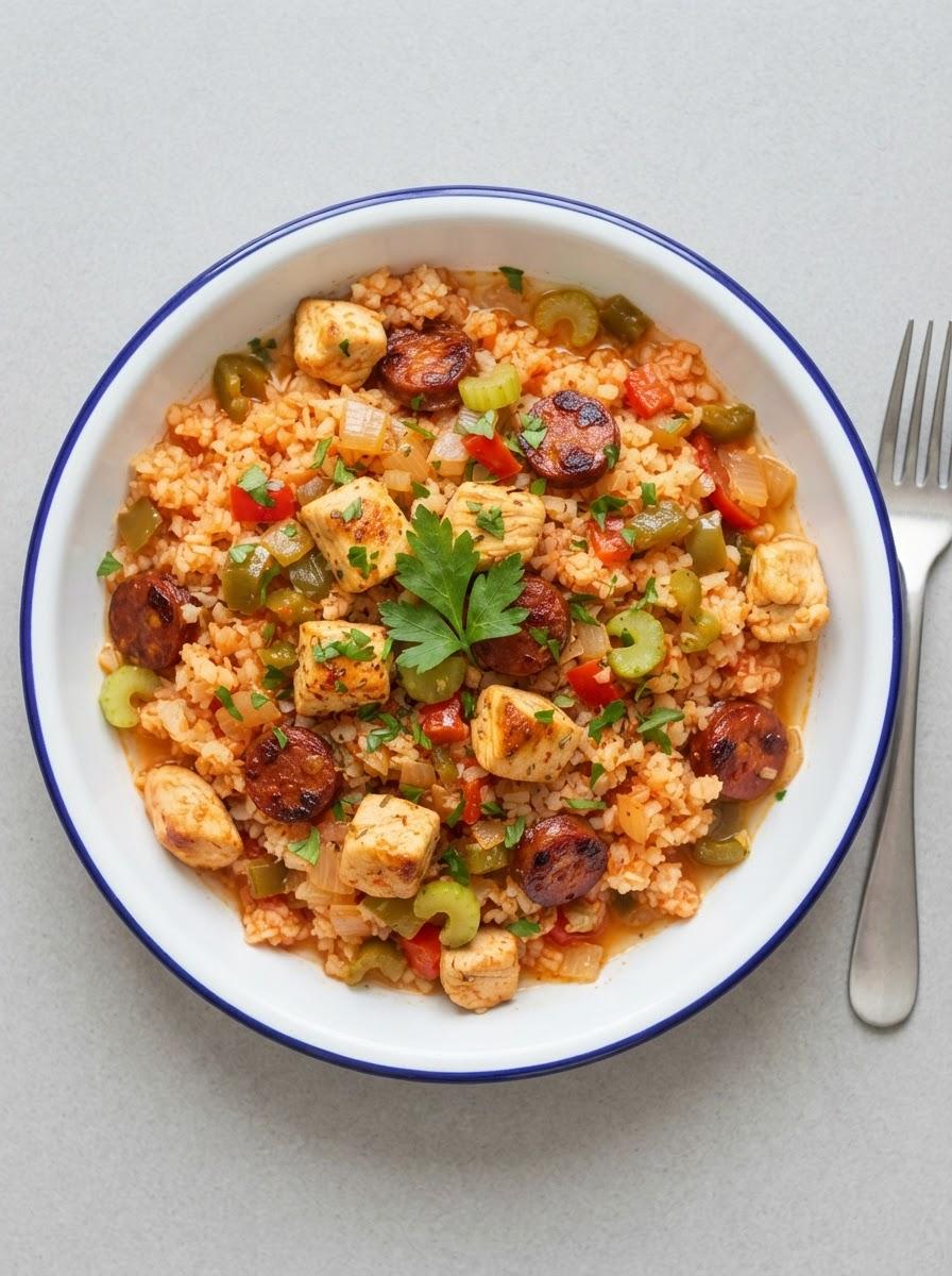 Koolhydraatarme jambalaya