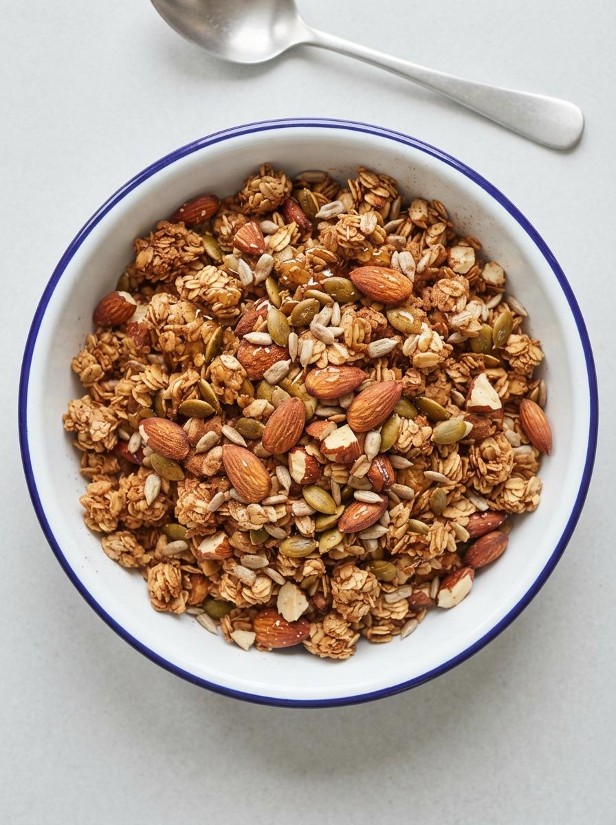 Eiwitrijke granola met noten en zaden