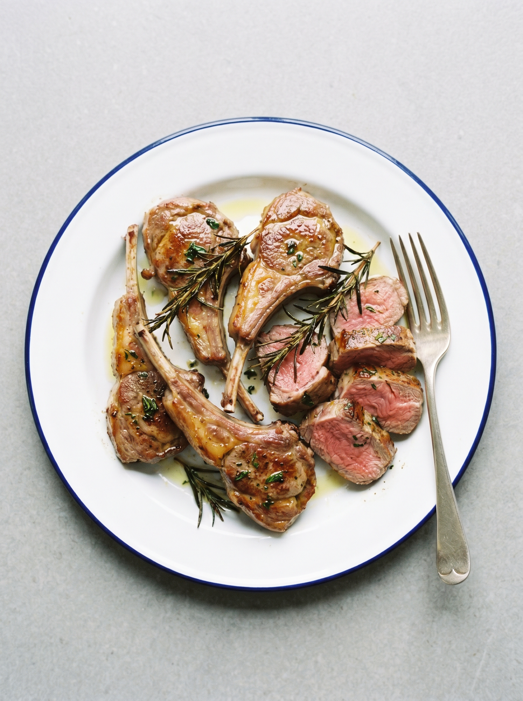 Lamskoteletten met rozemarijn airfryer