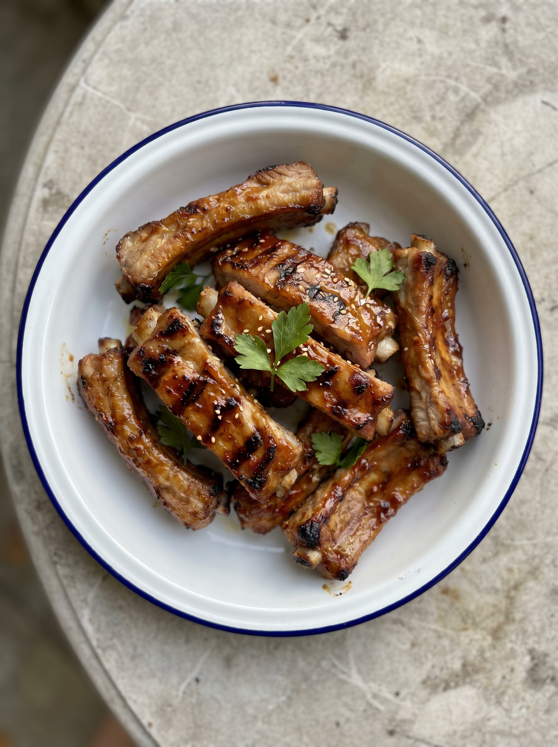 Airfryer Spareribs Honey BBQ
