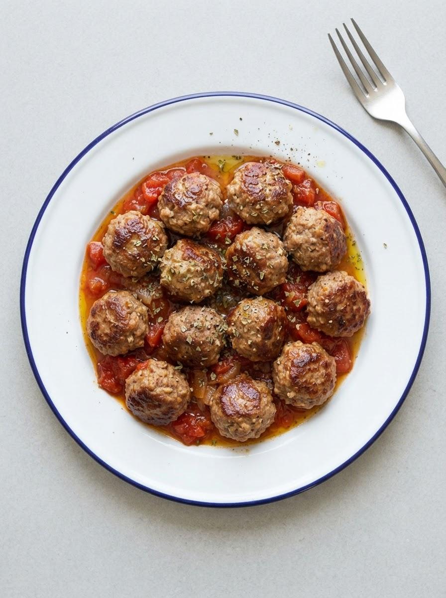 Eiwitrijke gehaktballen in tomatensaus