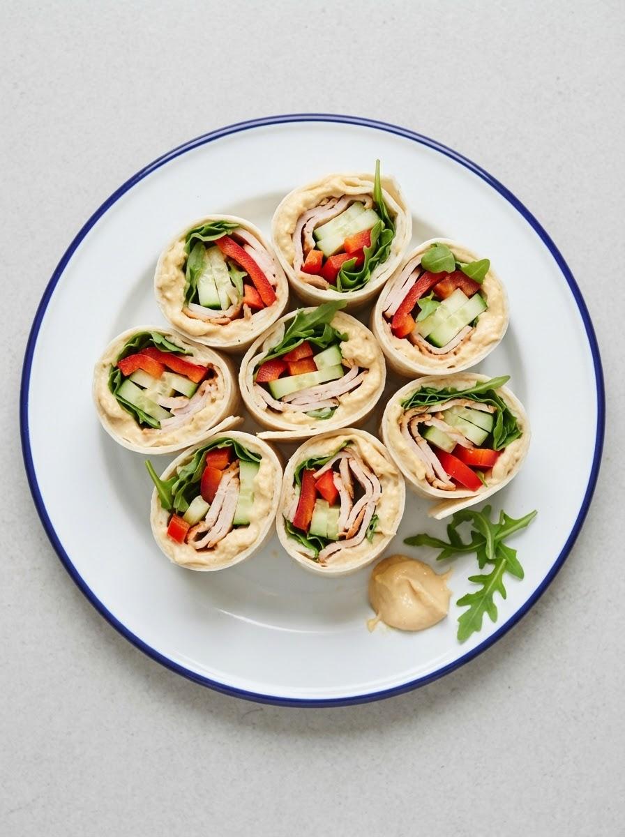 Caloriearme mini-wraps voor de borrel