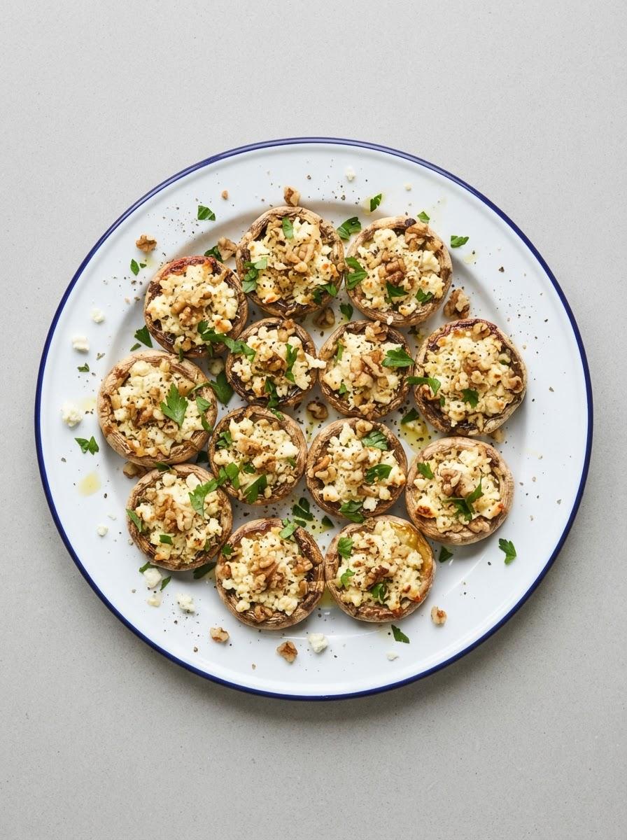 Vegetarische Gevulde Champignons