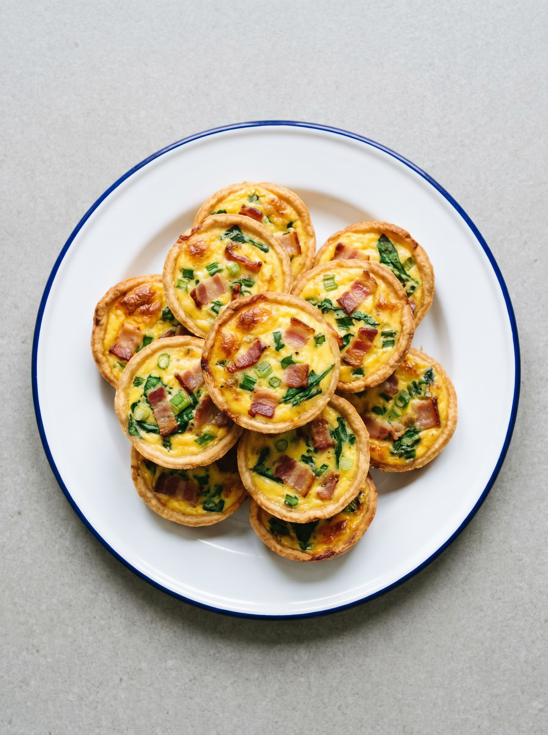 Mini quiche met spek airfryer