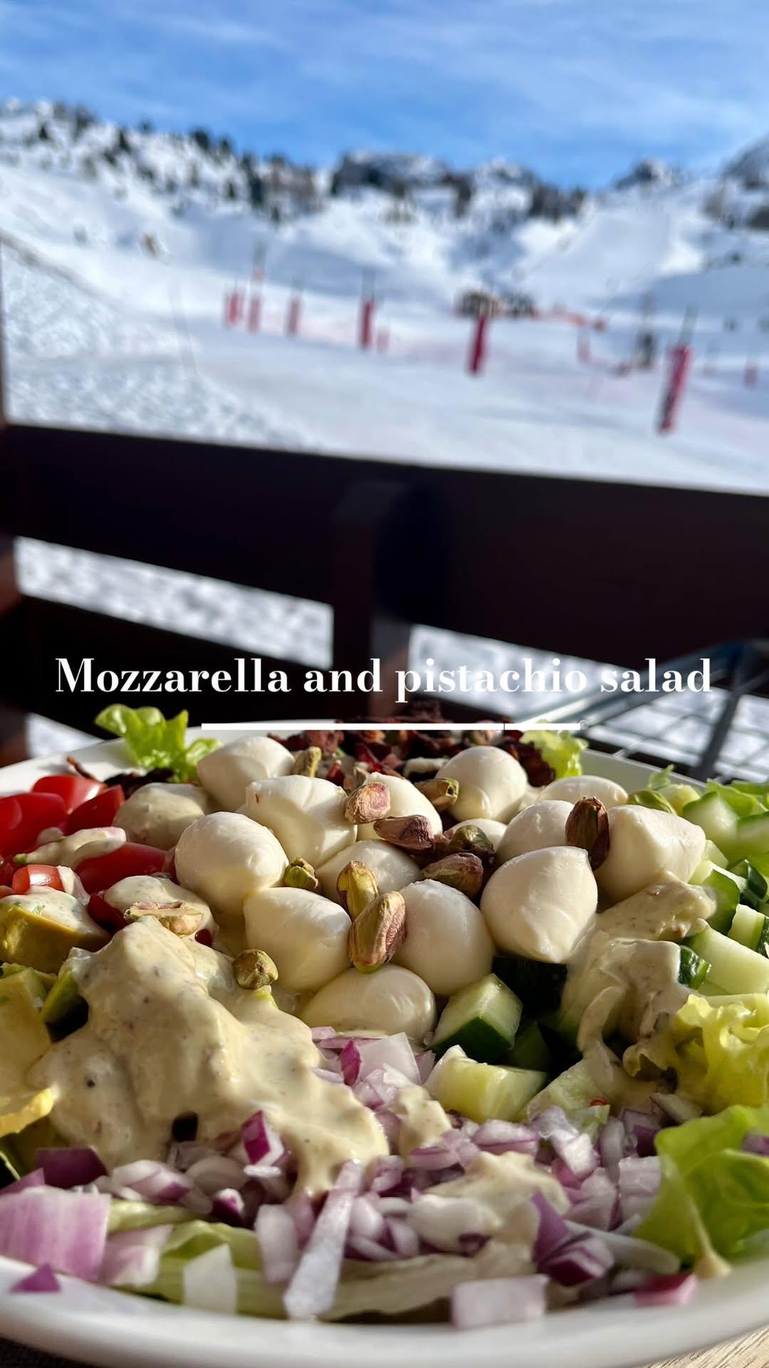 Mozzarella and Pistachio Salad