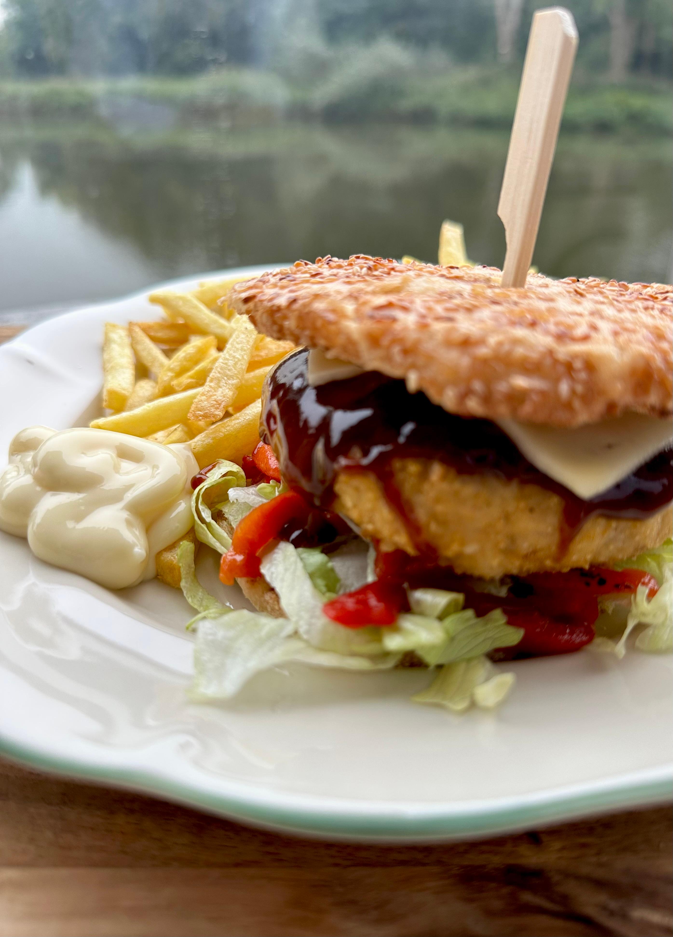 Krokante kipburgers