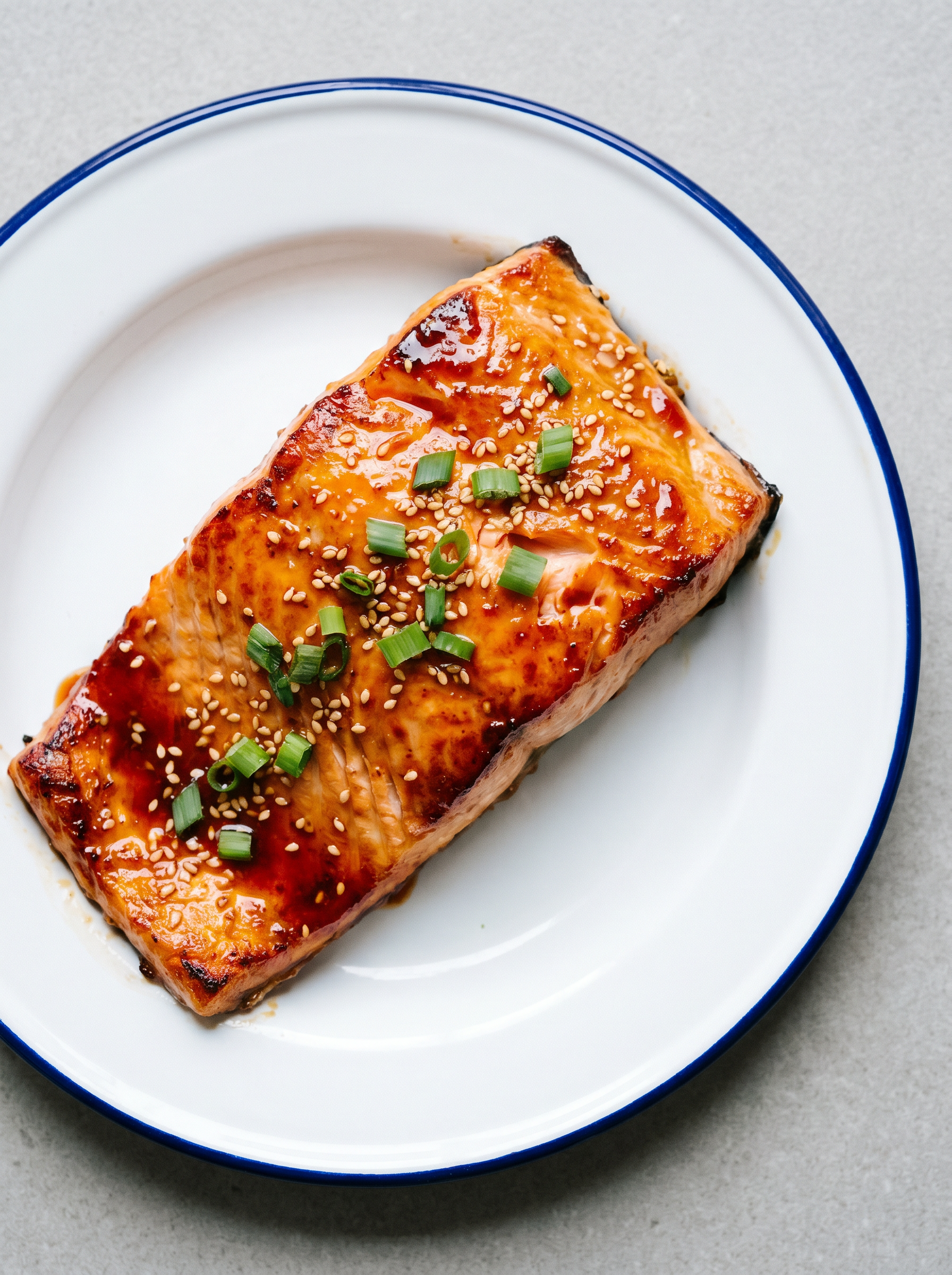 Zalm met teriyaki glaze airfryer