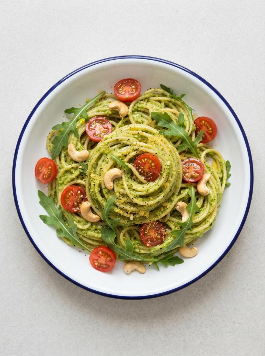 Vegan pasta pesto
