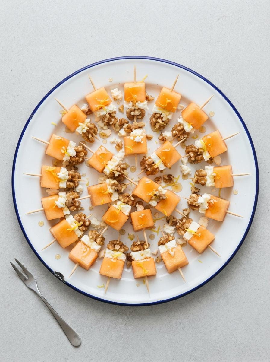 Vegetarische meloenhapjes