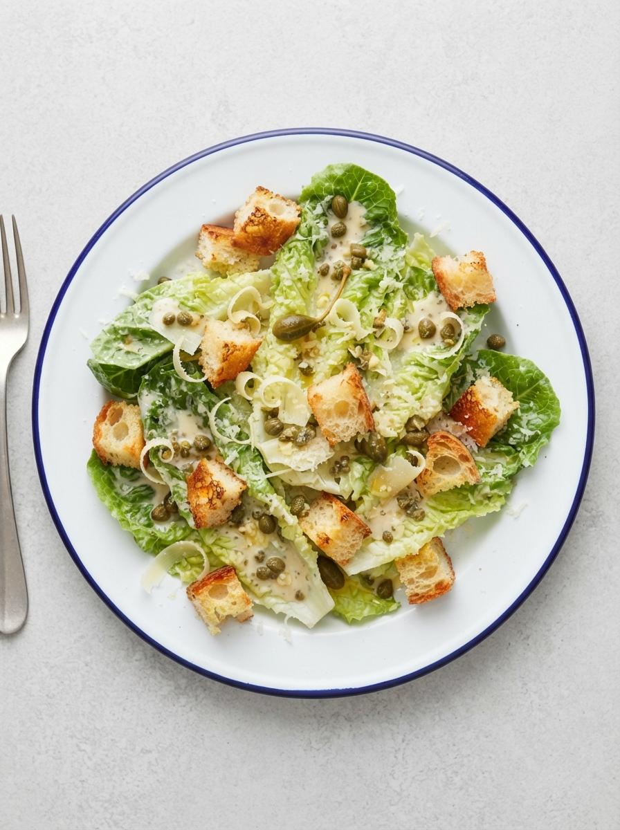 Vegetarische Caesar salade