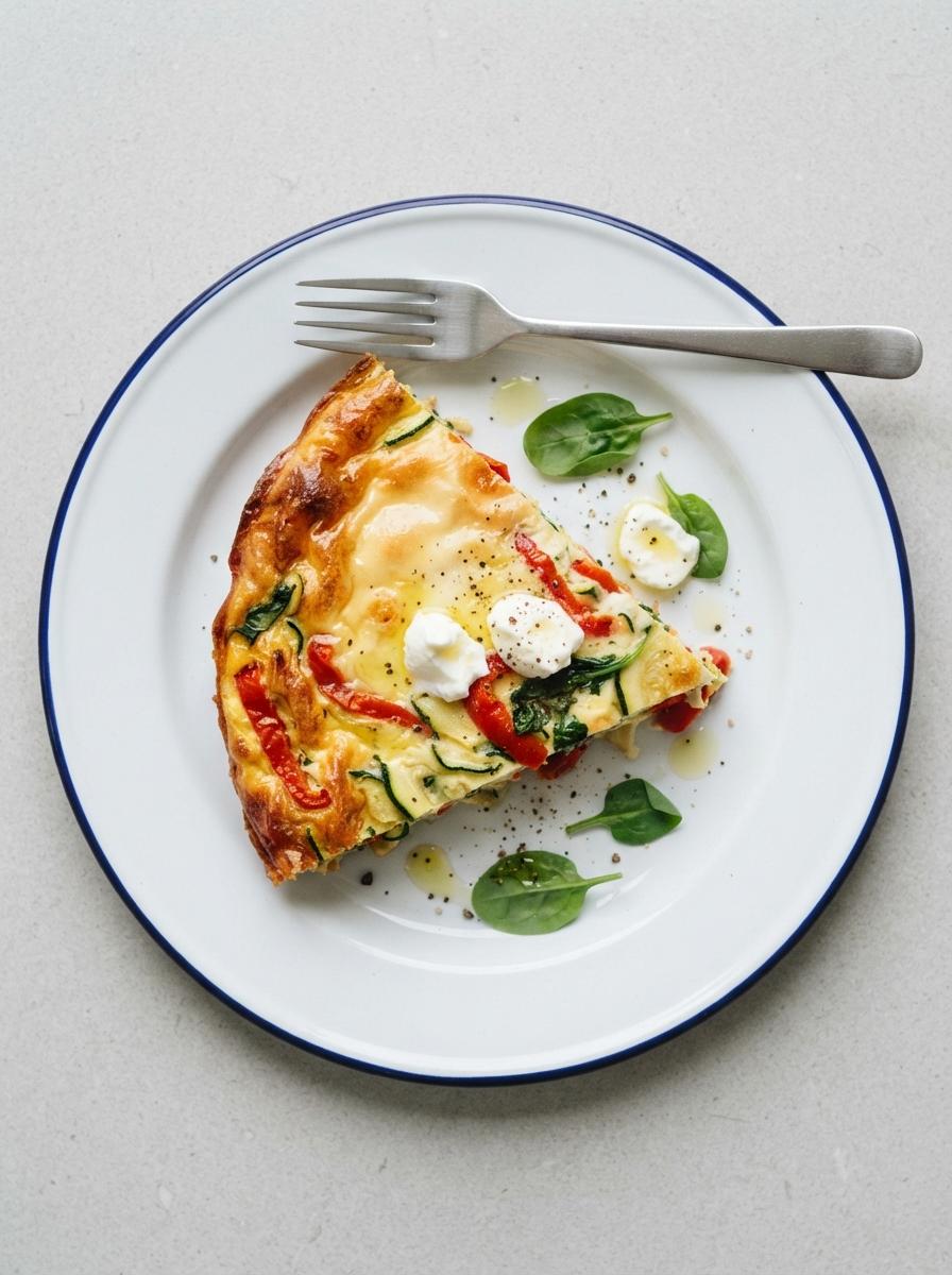 Eiwitrijke frittata met seizoensgroente