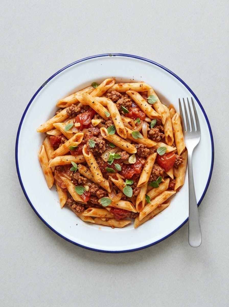 Snelle pasta met gehakt