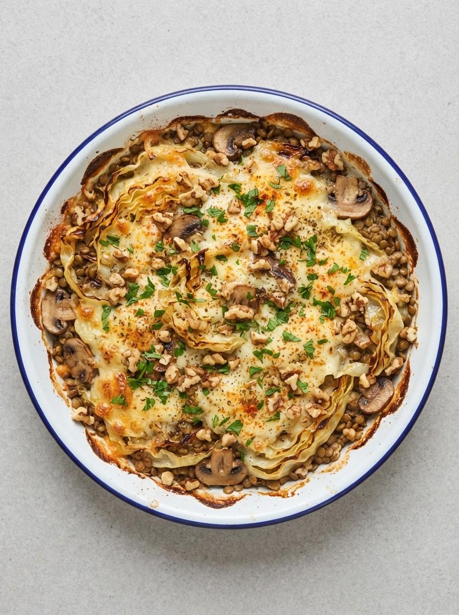 Vegetarische spitskoolschotel