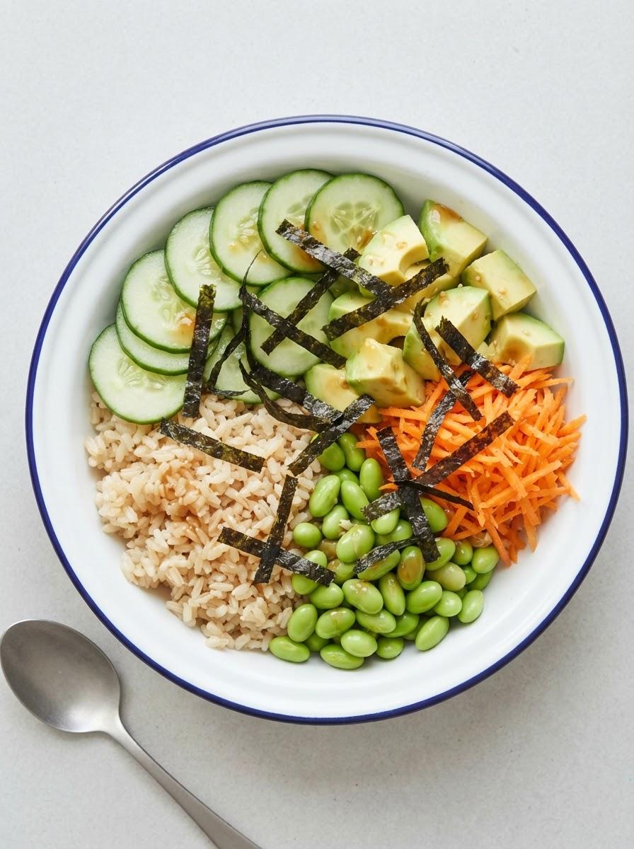 Caloriearme vegan pokébowl
