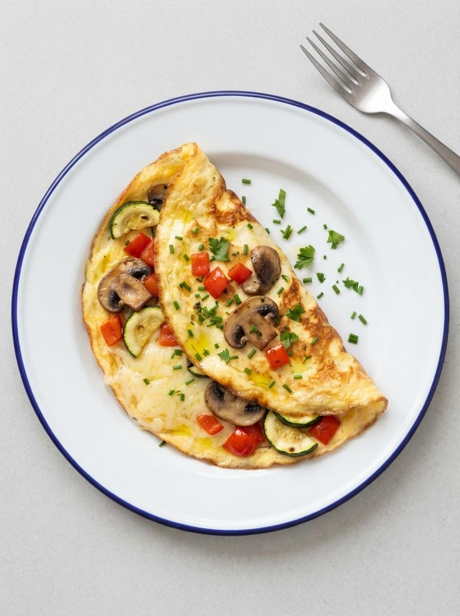 Vegetarische groenteomelet