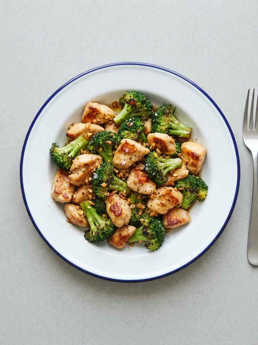 Eiwitrijke kip met broccoli uit de wok