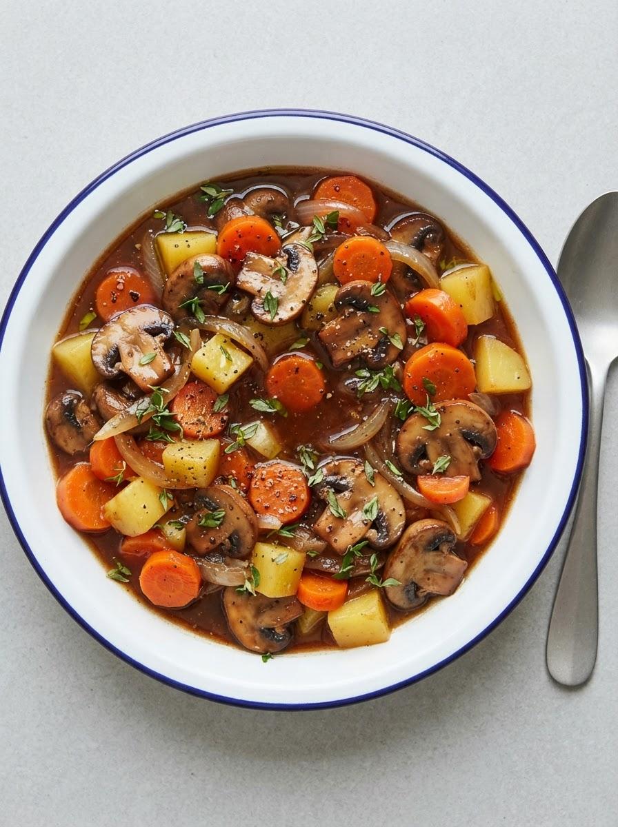Vegetarisch stoofpotje met bier