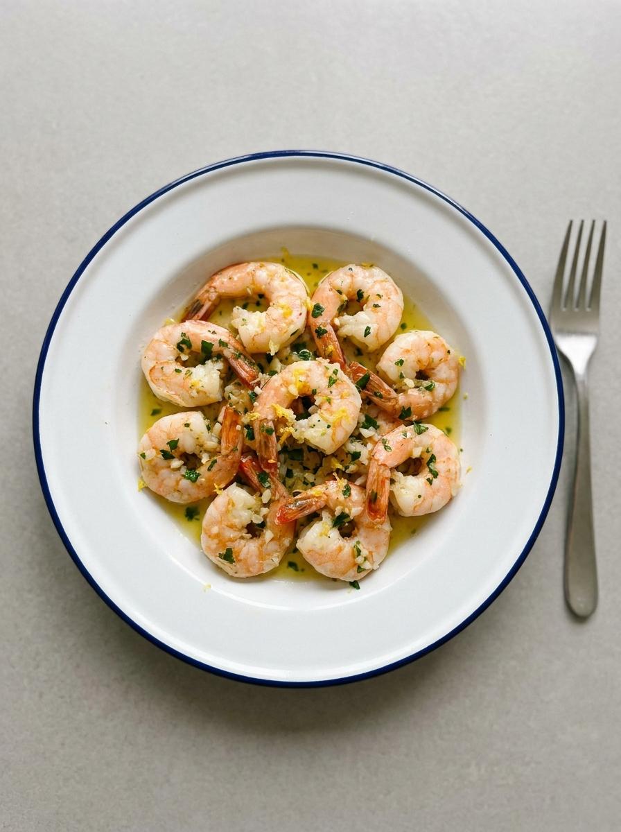 Lemon Garlic Garnalen