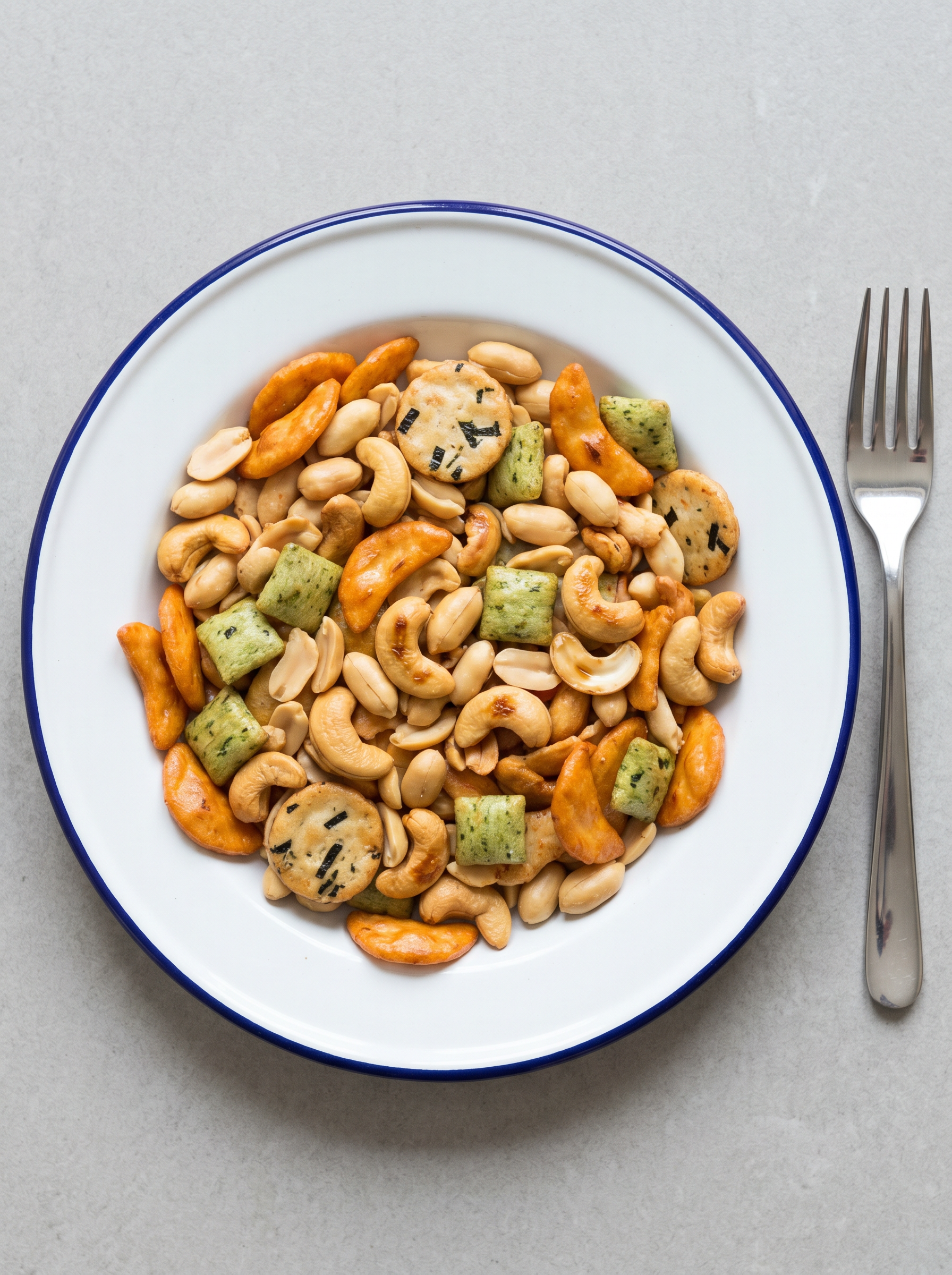Oosterse snackmix uit de airfryer