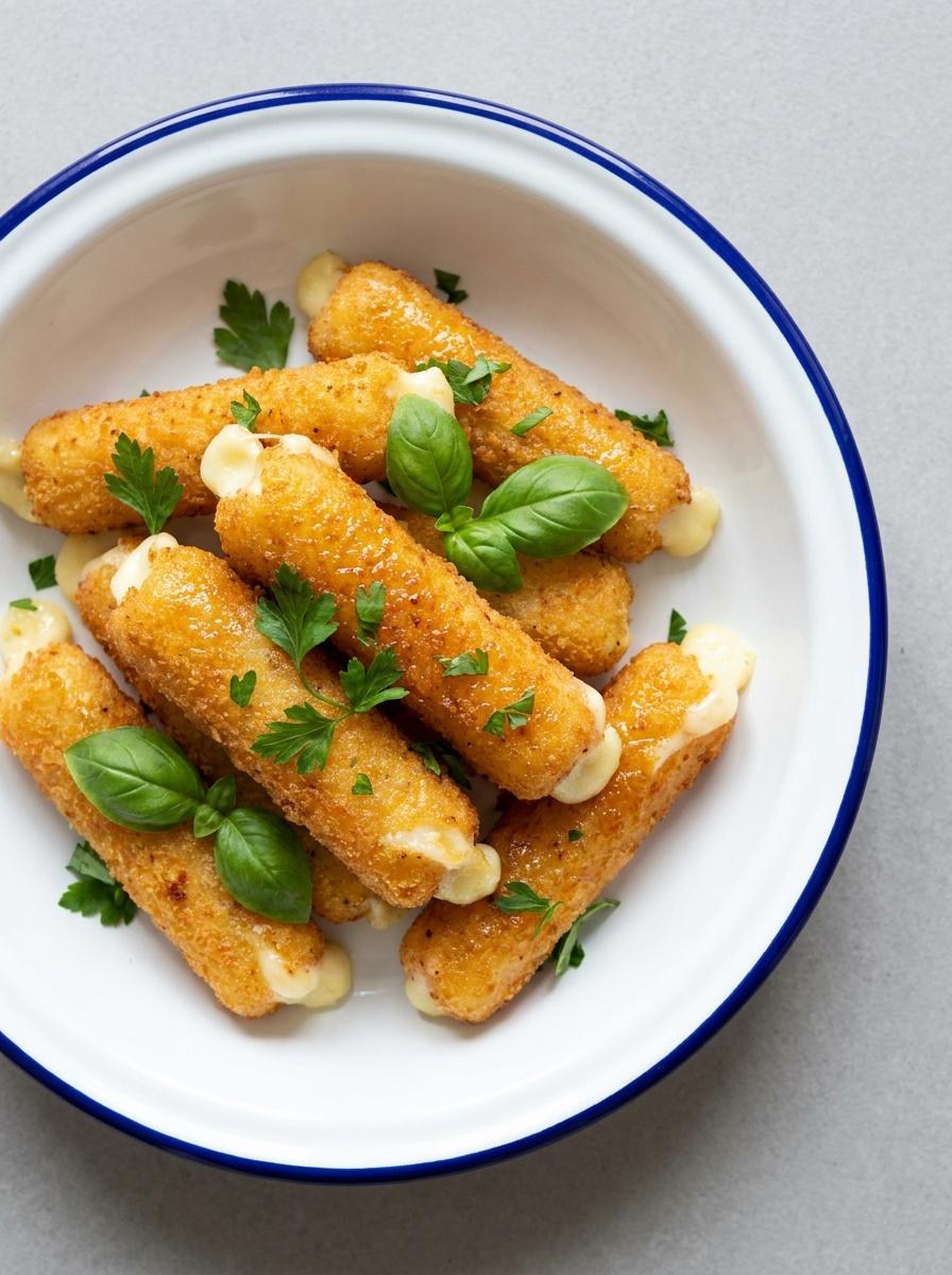 Mozzarella sticks uit de airfryer