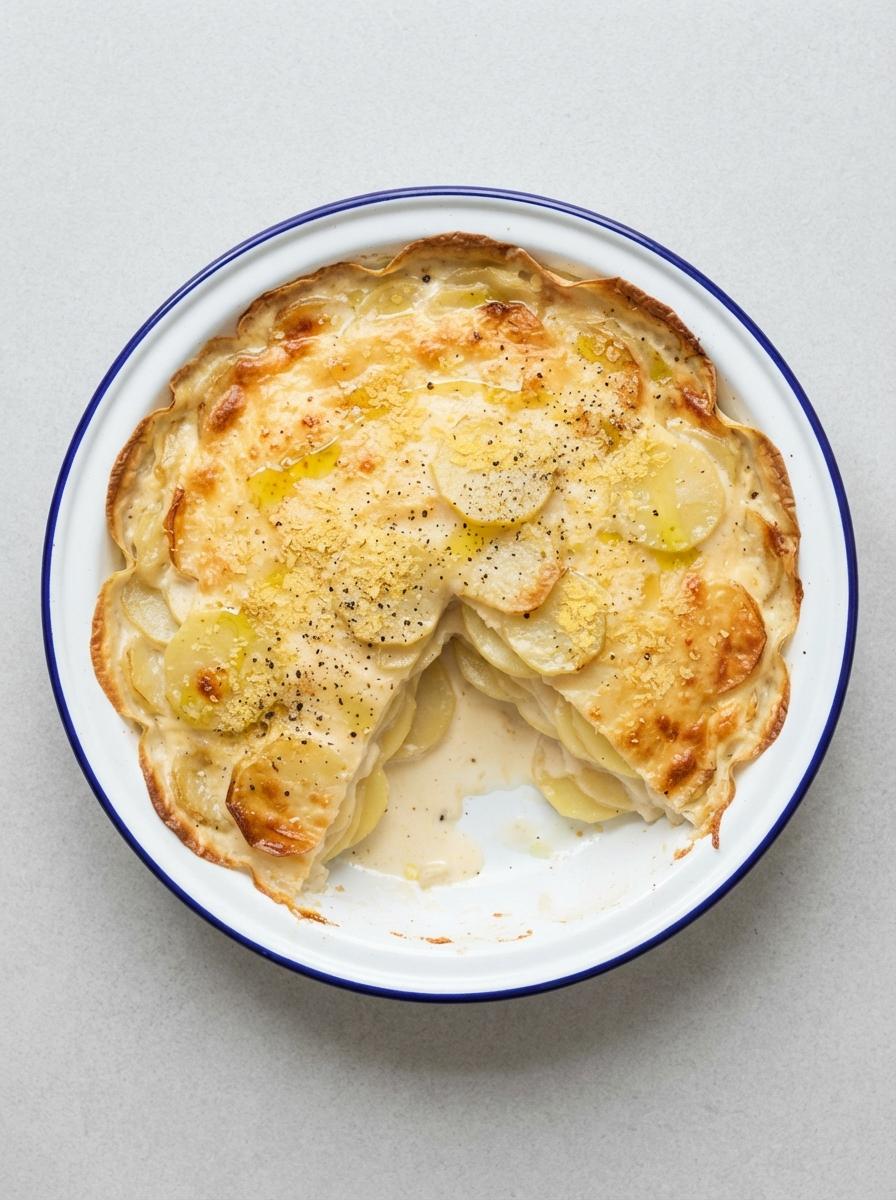 Vegan aardappelgratin