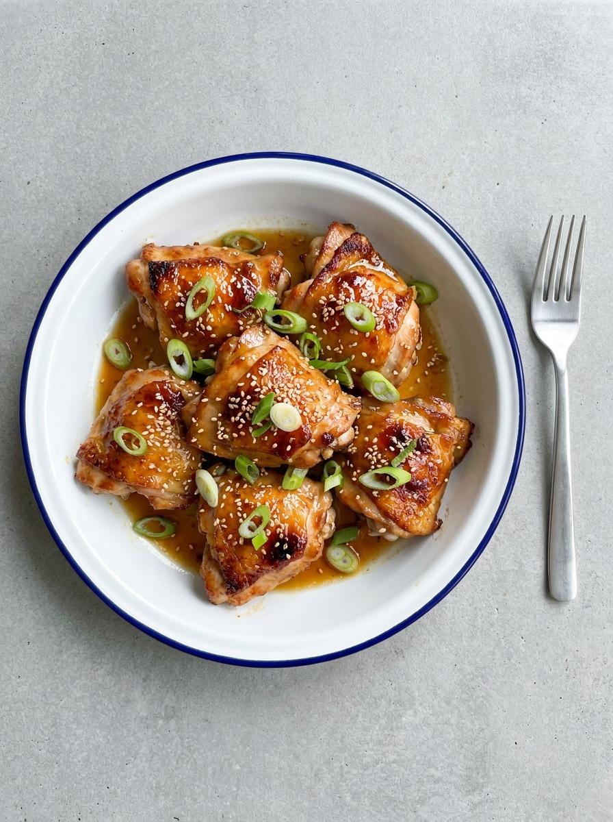 Kip met honing en sojasaus uit de airfryer